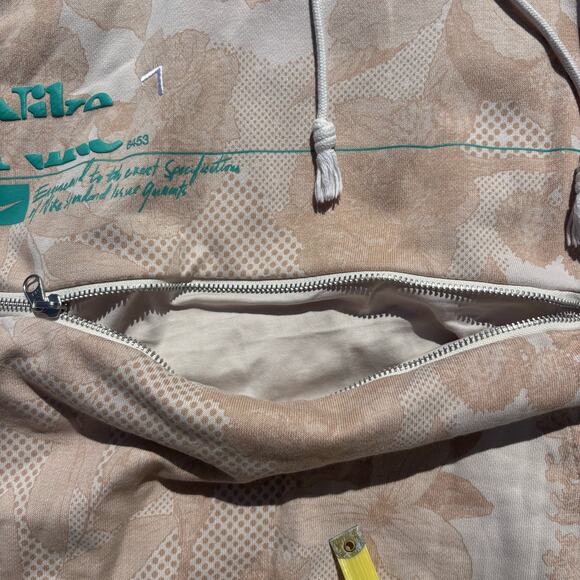 Nike Dri Fit Men’s Standard Issue Aop Halftone Grid Hoodie Beige L - Picture 7 of 9